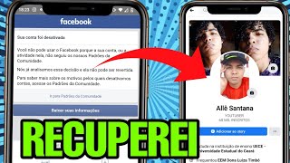 Como recuperar sua conta desativada do facebook atualizado2021 [upl. by Maurizia649]