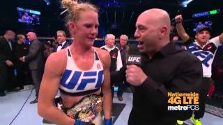 UFC 193 Holly Holm Octagon Interview [upl. by Adekahs]