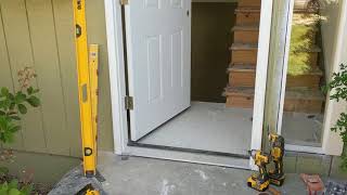 Jeld Wen Front Door Installation  Really crappy products and craftsmanship PART 1 [upl. by Cirala263]