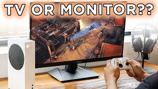 When You Should Consider A Gaming Monitor Over A TV [upl. by Nasaj]