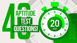 40 APTITUDE TEST QUESTIONS Includes Practice Questions amp Explanations PASS YOUR TEST WITH 100 [upl. by Gore270]