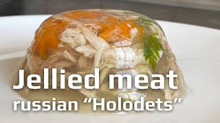 Chicken feet jellied meat recipe Salted meat jelly with natural collagen  Holodets [upl. by Jodie]