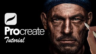 How To Paint REALISTIC PORTRAITS on iPad  PROCREATE TUTORIAL [upl. by Cranston446]