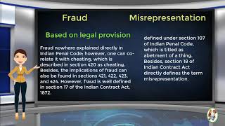 What is Difference Between Fraud amp Misrepresentation [upl. by Yecnuahc]