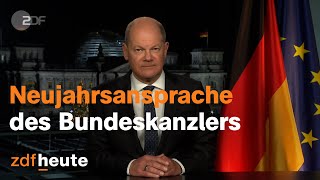 Neujahrsansprache von Bundeskanzler Olaf Scholz [upl. by Aicilf]