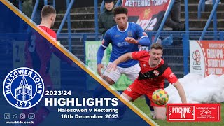 HIGHLIGHTS  Halesowen v Kettering Town 161223 [upl. by Itaws]