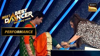 Indias Best Dancer S3  Geeta Maa ने लगाया Act के बाद Shivanshu के पैर पर काला टीका  Performance [upl. by Lien]