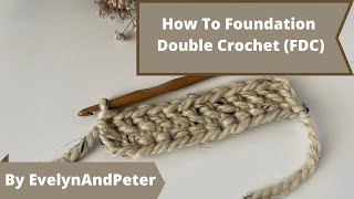 How To Work A Foundation Double Crochet Stitch FDC Beginner Crochet [upl. by Ajan]