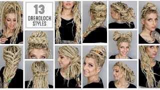 13 Easyish Dreadlock Styles [upl. by Oehsen]