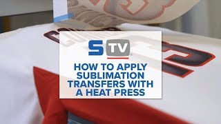 How To Apply Sublimation Transfers with a Heat Press [upl. by Naynek720]