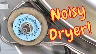 LG Dryer Making Noise  How to Replace Dryer Drum Rollers [upl. by Burnett]