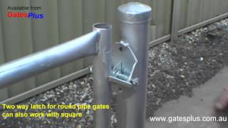 Gate Latch 2 way for round pipe and square [upl. by Silisav]