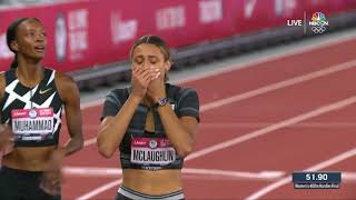 Sydney McLaughlin Smashes World Record In The 400m Hurdles [upl. by Vachil53]