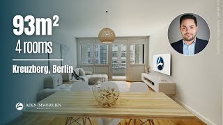 Stylishly renovated 4room apartment in Kreuzberg l APARTMENT TOUR [upl. by Dihaz]