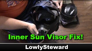 How to Fix Broken Inner Faceshield Sun Visor  Bilt Helmet [upl. by Bred]