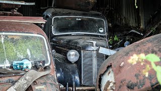 ABANDONED SECRET CAR GRAVEYARD WITH INCREDIBLE CLASSIC CARS  BEST BARN FINDS 100K CLASSICS WOW [upl. by Iggy905]