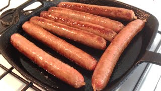 HOW TO COOK SAUSAGES  Gregs Kitchen [upl. by Onitrof]