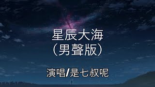 星辰大海（男聲版） 是七叔呢 【我向你奔赴而來你就是星辰大海】（拼音歌詞Pin Yin Lyrics） [upl. by Owena341]