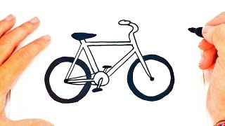 How to draw a Bike step by step  Bike Easy Draw Tutorial [upl. by Areehs275]