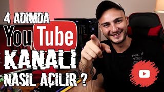 4 Adımda YouTube Kanalı Nasıl Açılır [upl. by Raff768]