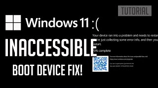 How to Fix Inaccessible Boot Device Error in Windows 11 [upl. by Standish]