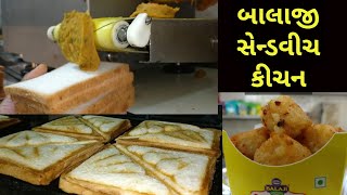 Kitchen of Balaji Sandwich Rajkot  Paneer Tandoori  Garlic Potatoe shots  Most famous food maker [upl. by Anirtek]