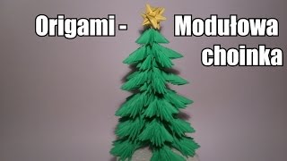 Origami  Modułowa choinka [upl. by Yeltrab]