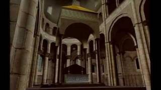 A FullScale 3D Computer Reconstruction of the Medieval Cathedral and Town of Santiago de Compostela [upl. by Donadee]