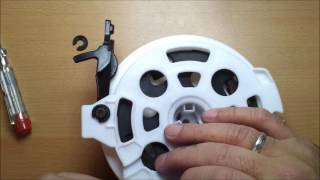 Staubsauger Kabelaufroller ReparaturVacuum cleaner cable reel repair [upl. by Akinohs]