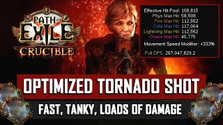 POE 321 Highend Optimized Tornado Shot Build Overview [upl. by Ettezyl]