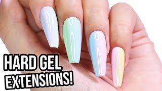 Hard Gel Nail Extensions Step by Step HowTo Tutorial [upl. by Gastineau472]