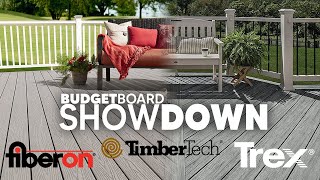 Budget Composite SHOWDOWN Trex vs TimberTech vs Fiberon  DECK SHOP SHORTS [upl. by Enattirb]