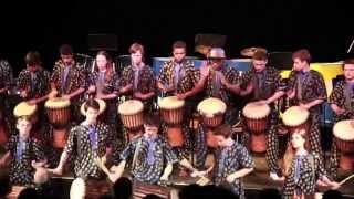 Djembe traditional by Campbell Hall World Drumming Ensemble [upl. by Ajidahk]