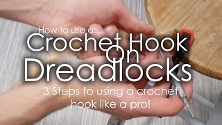 3 STEPS TO PERFECT DREADLOCKS  Using a crochet hook tutorial [upl. by Javler]