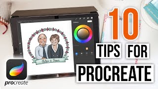 Using Procreate 10 Tips For Beginners  Procreate Tutorial [upl. by Grounds]