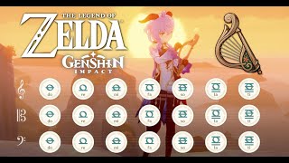 Zeldas Lullaby Sunset  Genshin Impact Windsong Lyre [upl. by Enytsirk]