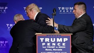 Donald Trump rushed off stage during rally in Nevada [upl. by Edward249]