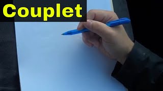 How To Write A Couplet PoemEasy Tutorial [upl. by Ytissac]