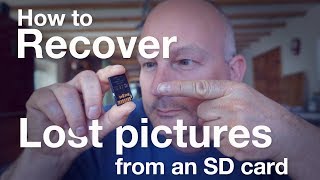 How to recover lost pictures from an SD card [upl. by Anaik]