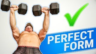 How To Dumbbell Bench Press  3 GOLDEN RULES [upl. by Waine]