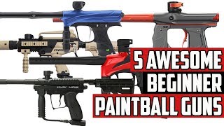 5 Awesome Beginner Paintball Guns  4K [upl. by Penrod140]