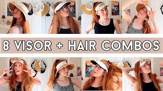 3 Different Visors amp Ways to Style Them Visor Hairstyles [upl. by Cece]