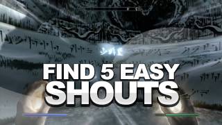 Skyrim Find 5 Easy Shouts [upl. by Zea404]