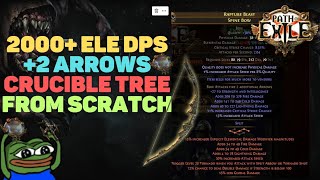 Crafting a 2k DPS 2 Arrow Elemental Bow FROM SCRATCH 321 PoE Crucible [upl. by Braun]