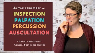 Inspection Palpation Percussion Auscultation for Nursing [upl. by Anialad]