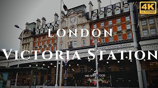 London Victoria Station Walk Through England 4K [upl. by Atiniuq]