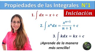 Propiedades de las integrales N°1  Integración [upl. by Letram]