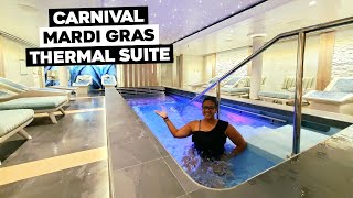 Carnival Mardi Gras Thermal Suite amp Cloud 9 Spa Tour [upl. by Bega]