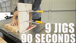 9 Must have Woodworking Jigs [upl. by Jamnis]