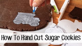 How to Hand Cut Custom Sugar Cookie Shapes [upl. by Barnum]